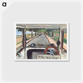 アートポストカード-The Windshield - アンリ マティス Postcard.