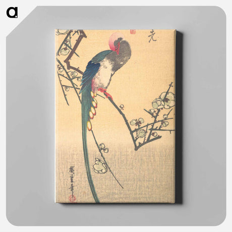 アートパネル-Bird on a Plum Branch
 - 歌川 広重 Canvas.