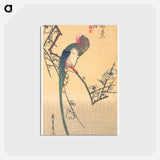アートポストカード-Bird on a Plum Branch
 - 歌川 広重 Postcard.