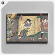 アートパネル-Actors in the Roles of Yoshida no Matsuwaka, Ōtomo Hitachinosuke, and Yakko Kajihira
 - 歌川 国貞 Canvas.