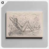 Sitting man - アーノルド ピーター ワイズ クビンチャン Canvas.