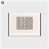 アートポストカード-Galloping Horse and Rider
 - エドワード マイブリッジ Postcard.