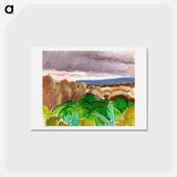 アートポストカード-Cagnes, Landscape in Stormy Weather - アンリ マティス Postcard.