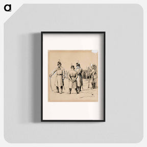 アートポスター-grönhagen miettii, kylmä on von kothen, schantz ärjyy vaan ja konow kiroaa - アルバート エーデルフェルト Poster.