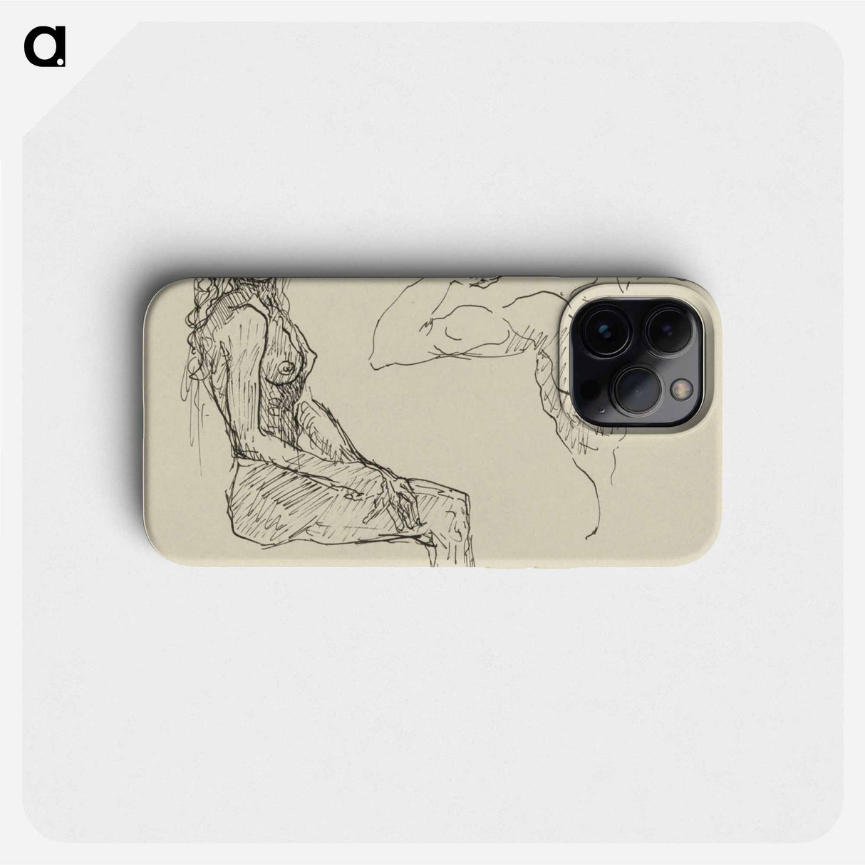 Sketchbook 22 sketches of a woman and a man - アーノルド ピーター ワイズ クビンチャン Phone Case.