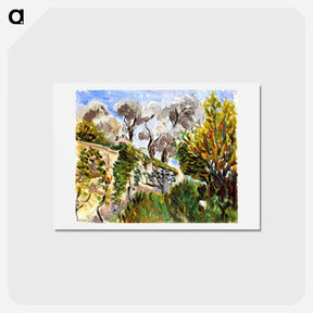 アートポストカード-Olive Trees, Renoir’s Garden in Cagnes - アンリ マティス Postcard.