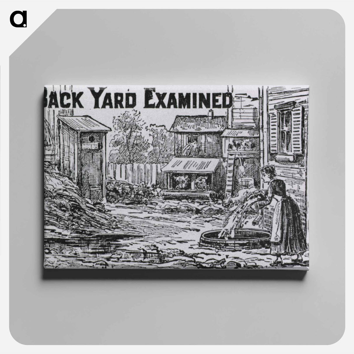 アートパネル-Backyard Examined
 - 国立医学図書館 Canvas.