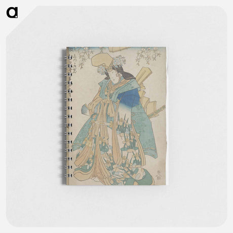アートメモ帳-Vertical Ōban Triptych Center Sheet
 - 歌川 国貞 Memo.
