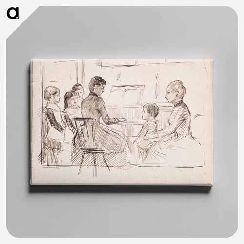 (unknown) part of a sketchbook - Albert Edelfelt Canvas.