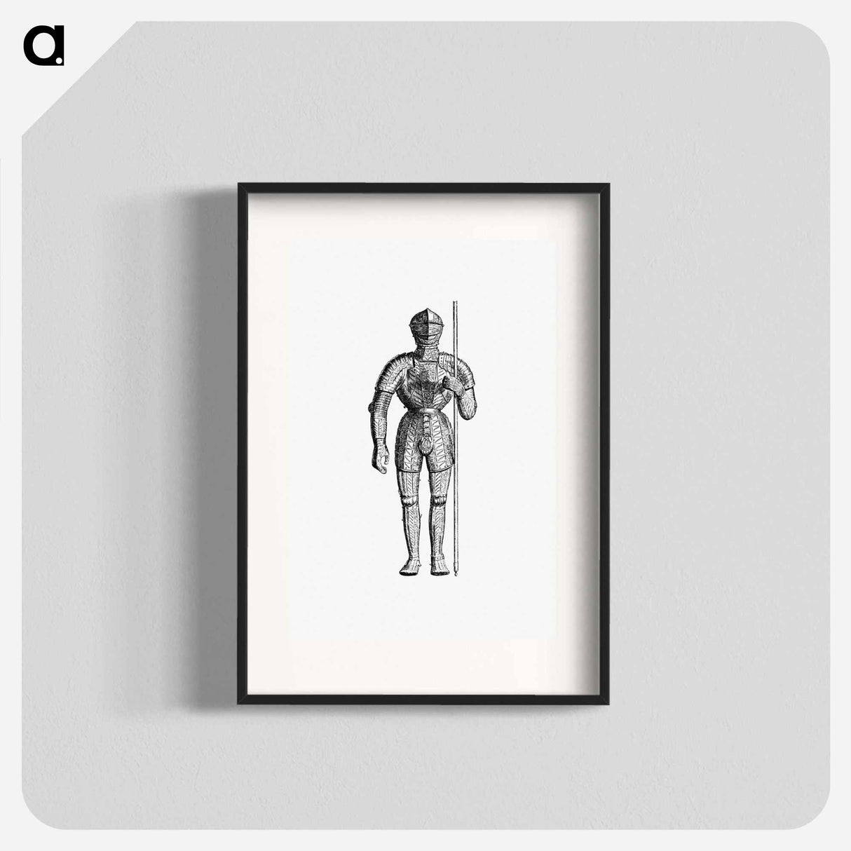 アートポスター-Knight Plate Mail Engraving
 - 大英図書館 Poster.