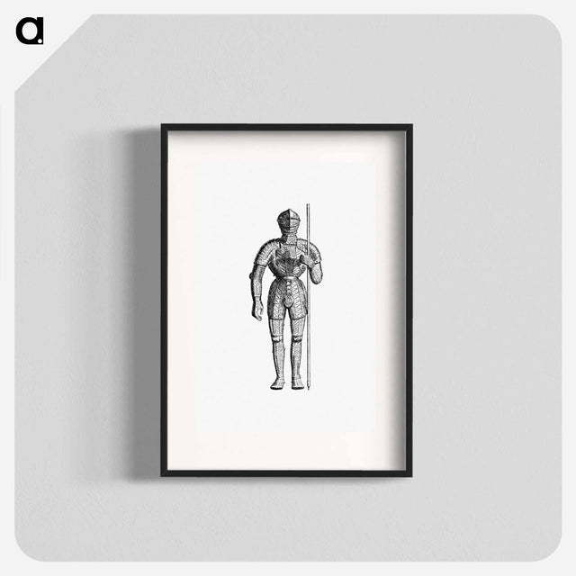 アートポスター-Knight Plate Mail Engraving
 - 大英図書館 Poster.