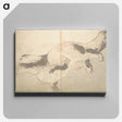 アートパネル-A Realistic Sketchbook by Hokusai - 葛飾 北斎 Canvas.