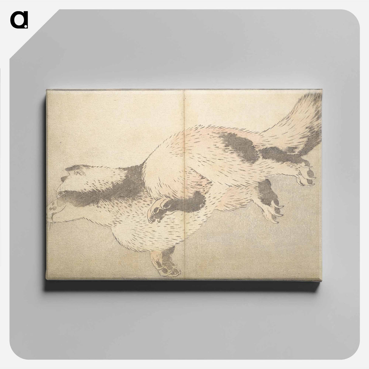 アートパネル-A Realistic Sketchbook by Hokusai - 葛飾 北斎 Canvas.
