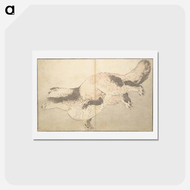 アートポストカード-A Realistic Sketchbook by Hokusai - 葛飾 北斎 Postcard.