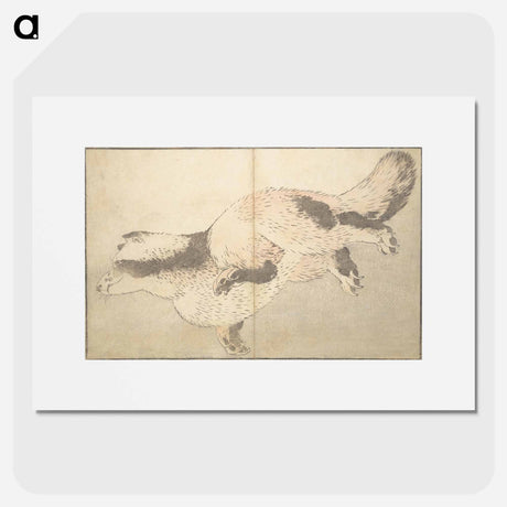 アートポスター-A Realistic Sketchbook by Hokusai - 葛飾 北斎 Poster.
