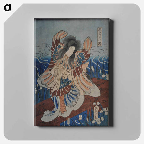 アートパネル-Triptych of Winged Figures
 - 歌川 国貞 Canvas.