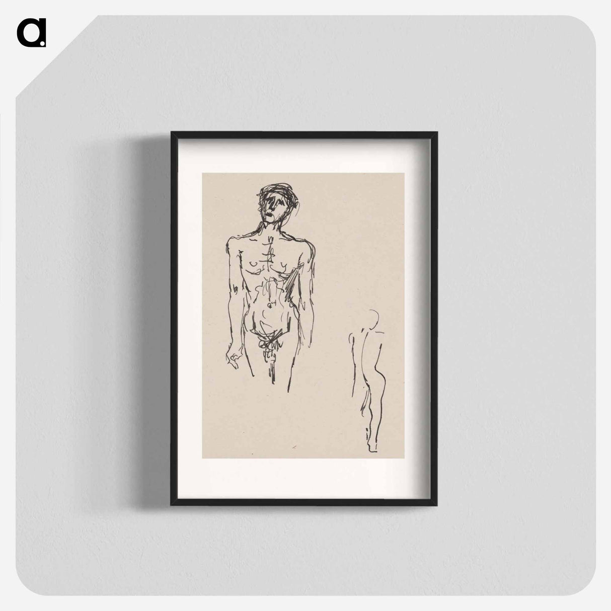 The figure of a man - アーノルド ピーター ワイズ クビンチャン Poster.