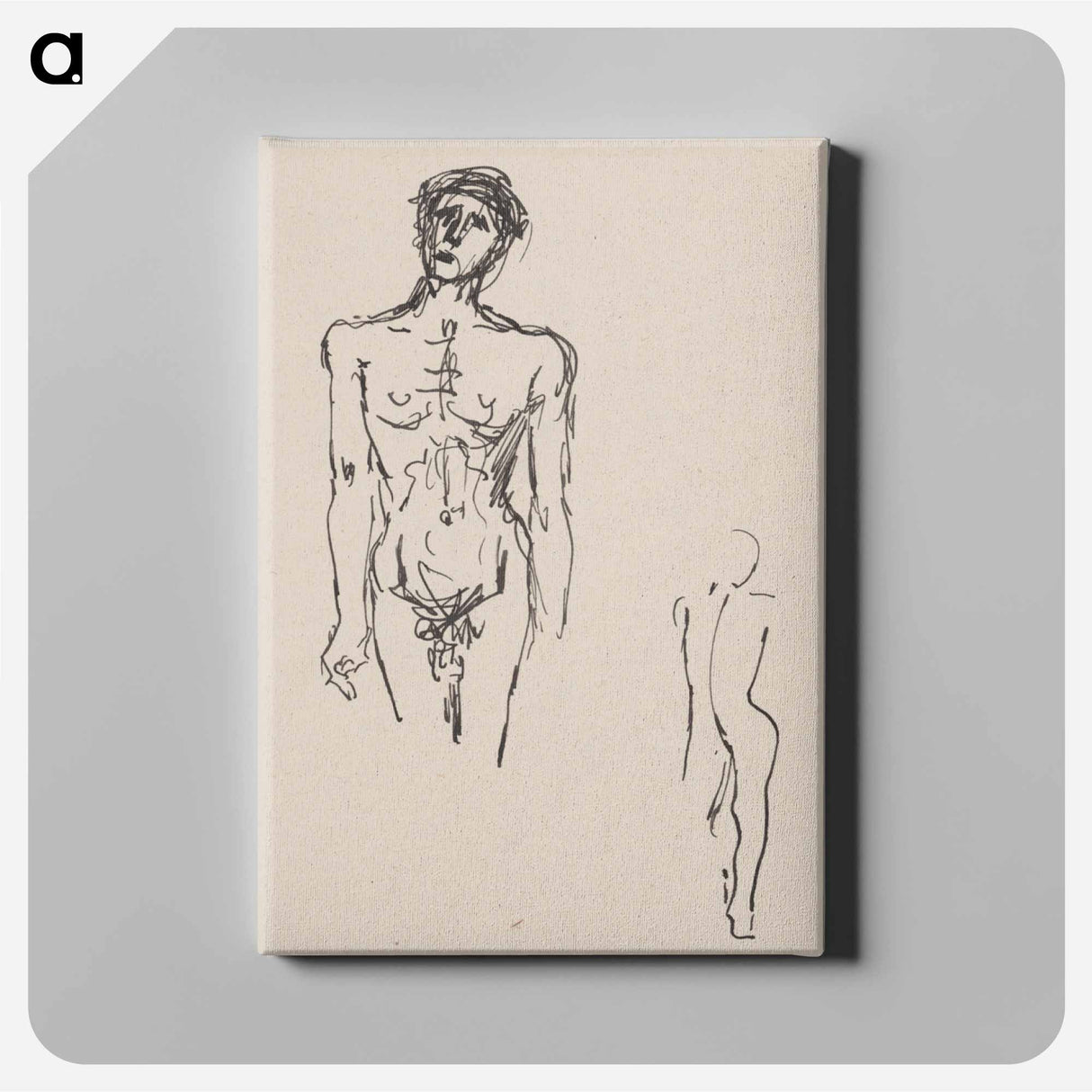 The figure of a man - アーノルド ピーター ワイズ クビンチャン Canvas.