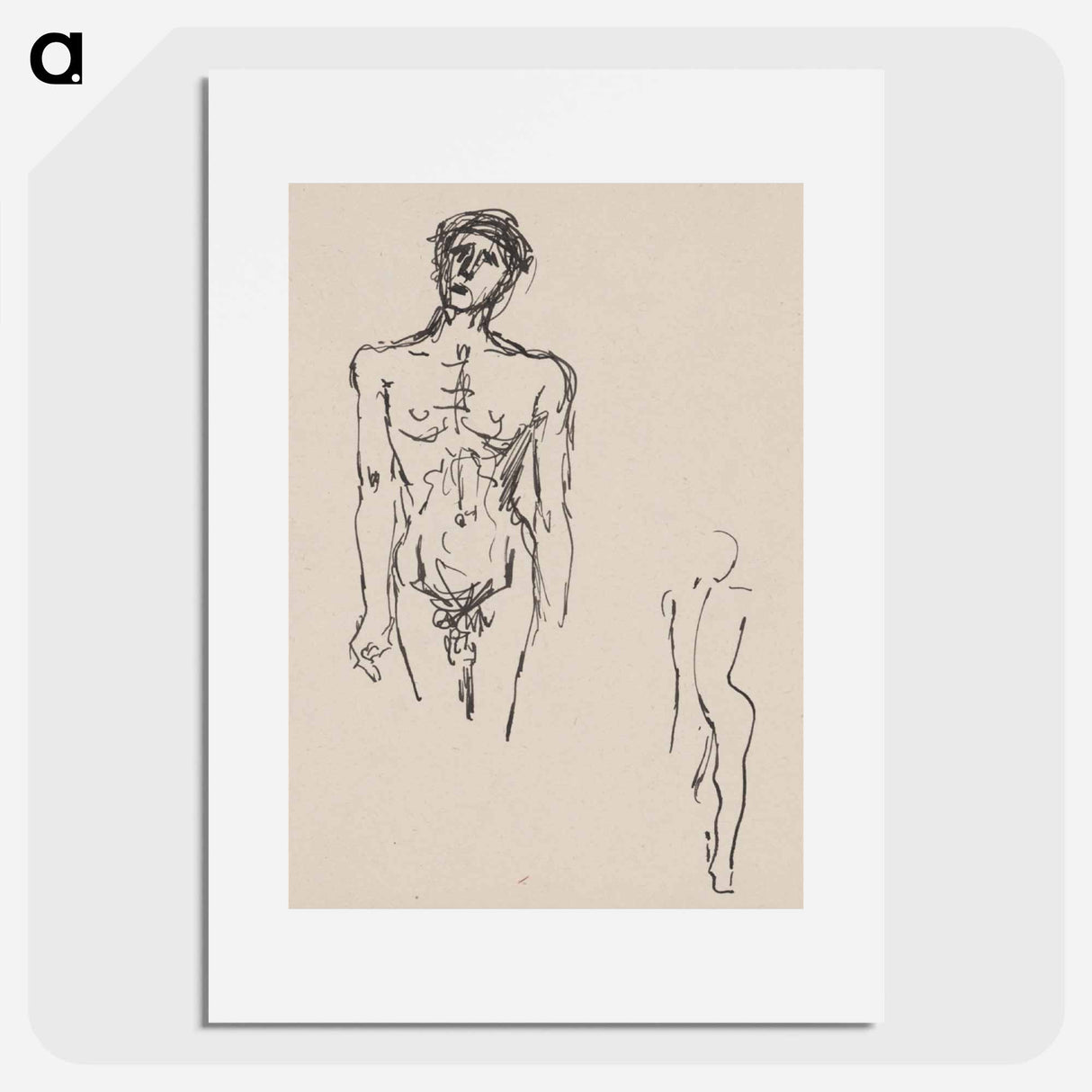 The figure of a man - アーノルド ピーター ワイズ クビンチャン Poster.