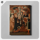 アートパネル-Saint Catherine before Pope Gregory XI
 - バーンズ・コレクション Canvas.