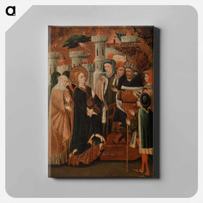 アートパネル-Saint Catherine before Pope Gregory XI
 - バーンズ・コレクション Canvas.