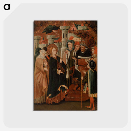 アートポストカード-Saint Catherine before Pope Gregory XI
 - バーンズ・コレクション Postcard.