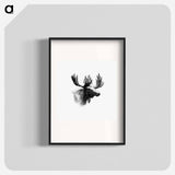 アートポスター-Moose Engraving
 - 大英図書館 Poster.