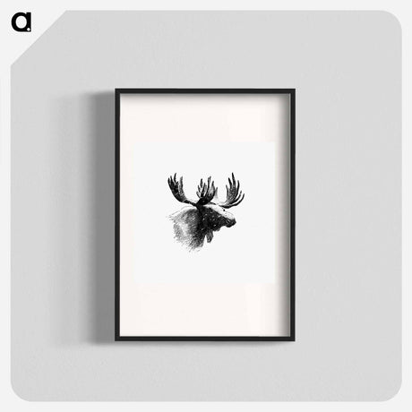 アートポスター-Moose Engraving
 - 大英図書館 Poster.