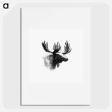 アートポスター-Moose Engraving
 - 大英図書館 Poster.