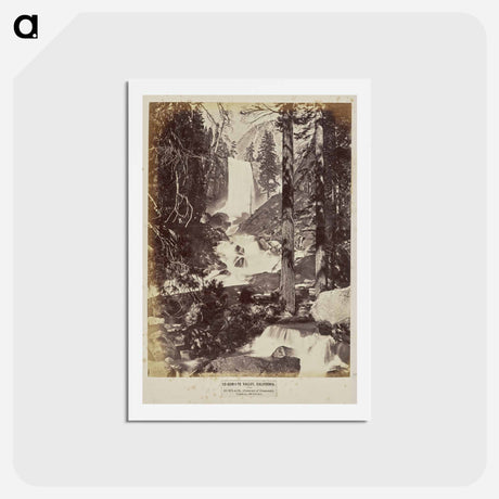 アートポストカード-Pi-wy-ack, (Cataract of Diamonds). Vernal, 350 Feet Fall
 - エドワード マイブリッジ Postcard.