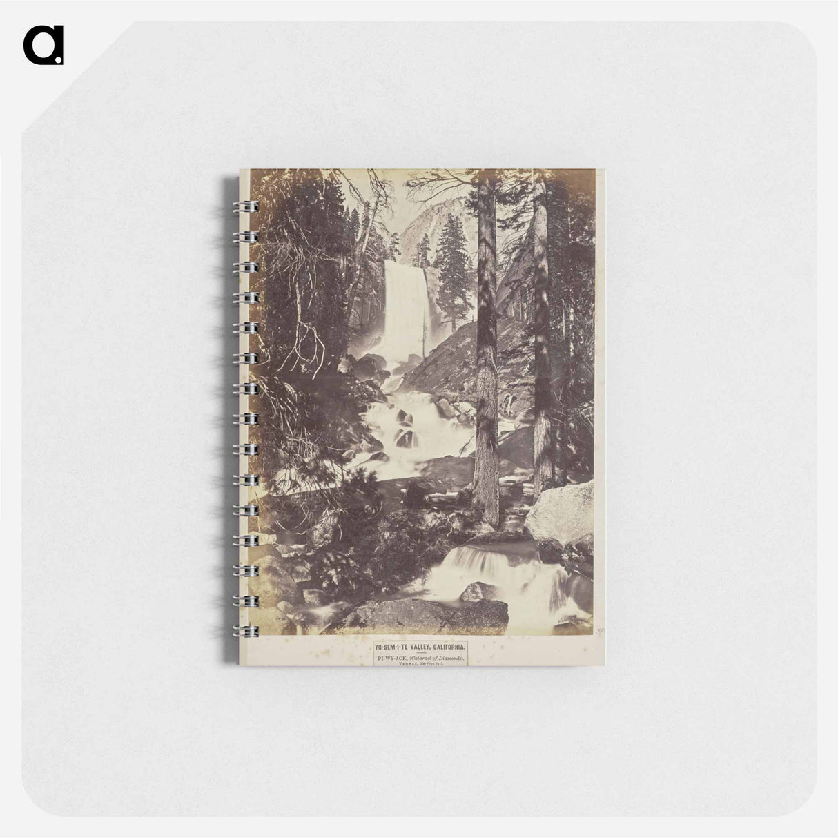 アートメモ帳-Pi-wy-ack, (Cataract of Diamonds). Vernal, 350 Feet Fall
 - エドワード マイブリッジ Memo.