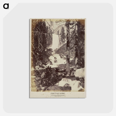 アートポストカード-Pi-wy-ack, (Cataract of Diamonds). Vernal, 350 Feet Fall
 - エドワード マイブリッジ Postcard.
