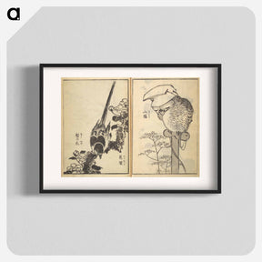 アートポスター-Old Manji’s Cursive Picture Album - 葛飾 北斎 Poster.