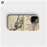 Old Manji’s Cursive Picture Album - 葛飾 北斎 Phone Case.