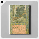 Kalenderblad juni met zwarte eend - テオ ヴァン ホイテマ Canvas.