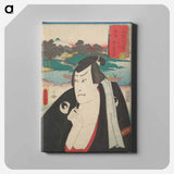 アートパネル-Portrait of a Man with Toothpick in Kimono
 - 歌川 国貞 Canvas.