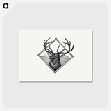 アートポストカード-Deer Head Illustration, The Queen's Jubilee and Toronto "Called Back"
 - 大英図書館 Postcard.
