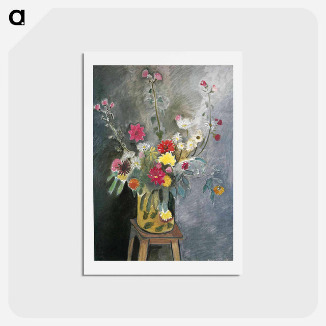 アートポストカード-Bouquet of mixed flowers - アンリ マティス Postcard.
