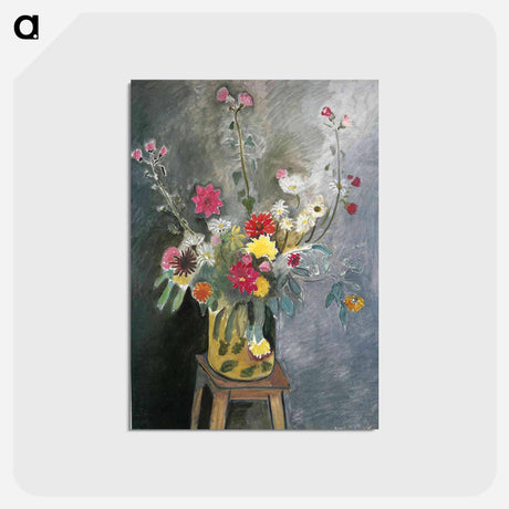 アートポストカード-Bouquet of mixed flowers - アンリ マティス Postcard.