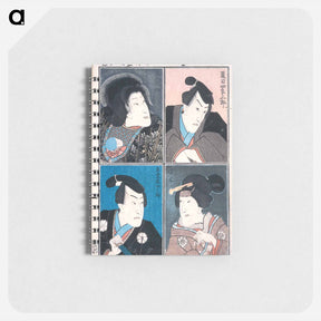 アートメモ帳-Four Actors in the Roles of Natsume Shirosaburo, Ishido Unemenosuke, Katsuragi, and Kijin Omatsu
 - 歌川 国貞 Memo.
