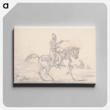 アートパネル-Scraps, no. 34: Mounted Mameluke Pointing a Pistol
 - イェール大学アートギャラリー Canvas.