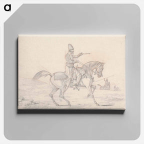 アートパネル-Scraps, no. 34: Mounted Mameluke Pointing a Pistol
 - イェール大学アートギャラリー Canvas.