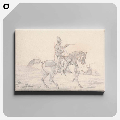 アートパネル-Scraps, no. 34: Mounted Mameluke Pointing a Pistol
 - イェール大学アートギャラリー Canvas.