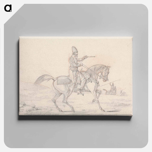 アートパネル-Scraps, no. 34: Mounted Mameluke Pointing a Pistol
 - イェール大学アートギャラリー Canvas.