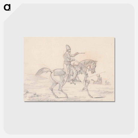 アートポストカード-Scraps, no. 34: Mounted Mameluke Pointing a Pistol
 - イェール大学アートギャラリー Postcard.