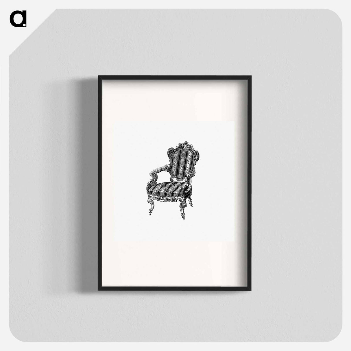 アートポスター-Victorian Chair Engraving
 - 大英図書館 Poster.