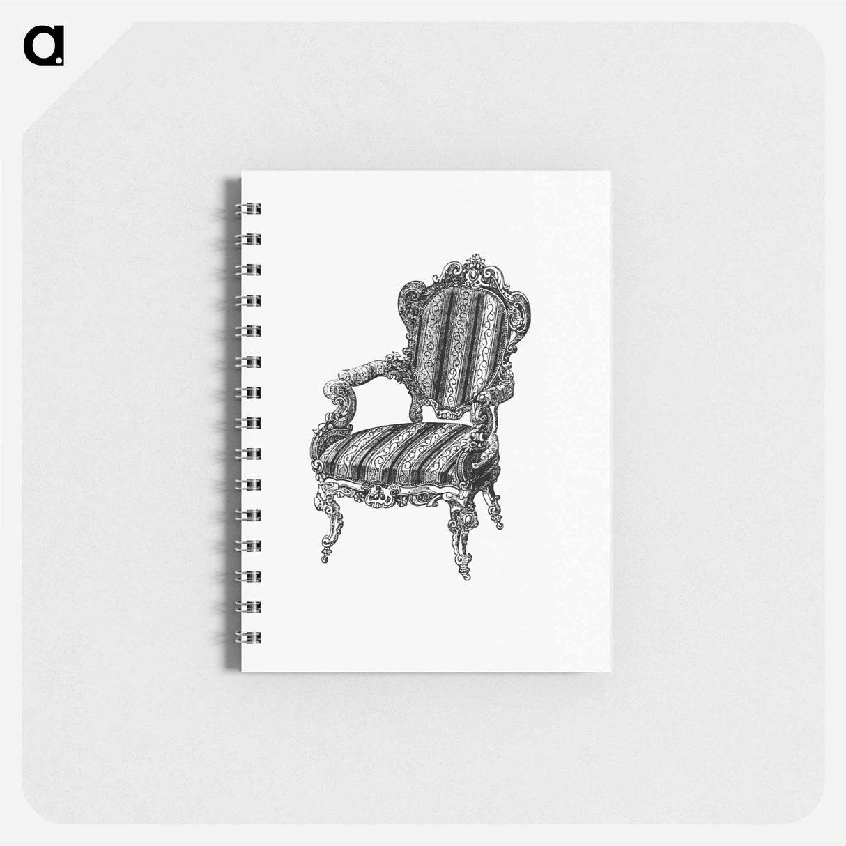 アートメモ帳-Victorian Chair Engraving
 - 大英図書館 Memo.