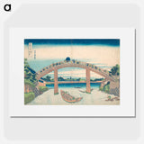 アートポスター-Hokusai's Thirty-six Views of Mount Fuji: Under the Mannen Bridge at Fukagawa - 葛飾 北斎 Poster.
