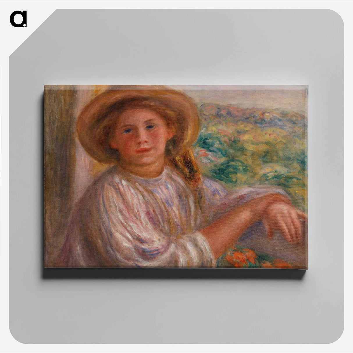 アートパネル-Girl on a Balcony, Cagnes
 - バーンズ・コレクション Canvas.