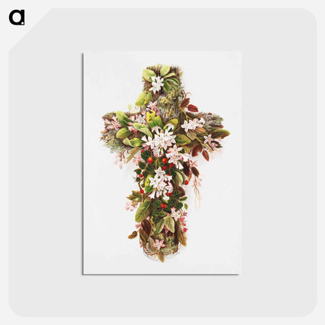 アートポストカード-Cross of Flowers
 - ボストン公共図書館 Postcard.